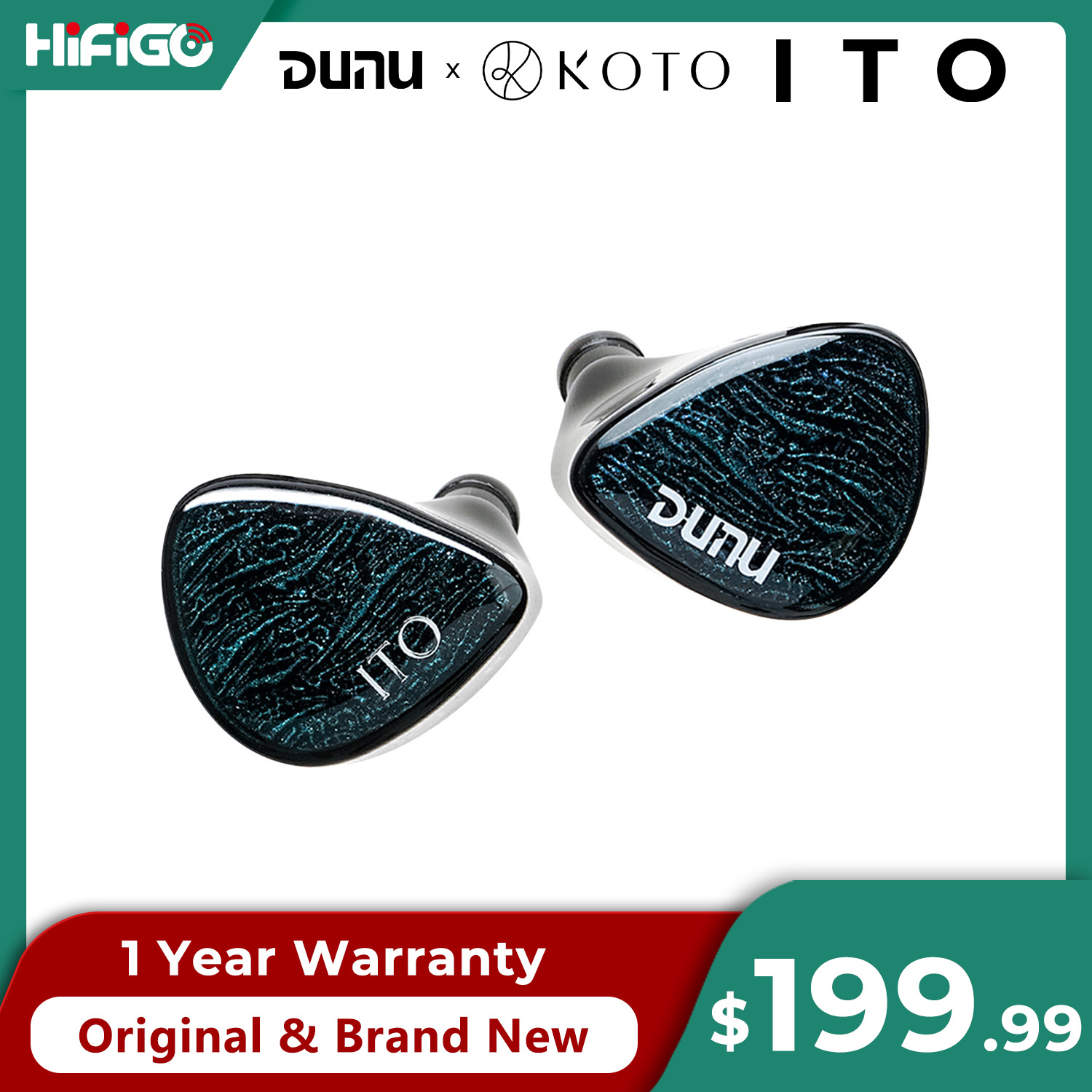 Office Tech Finds - หูฟังอินเอียร์ DUNU X KOTO ITO พร้อมไดรเวอร์ไฮบริด