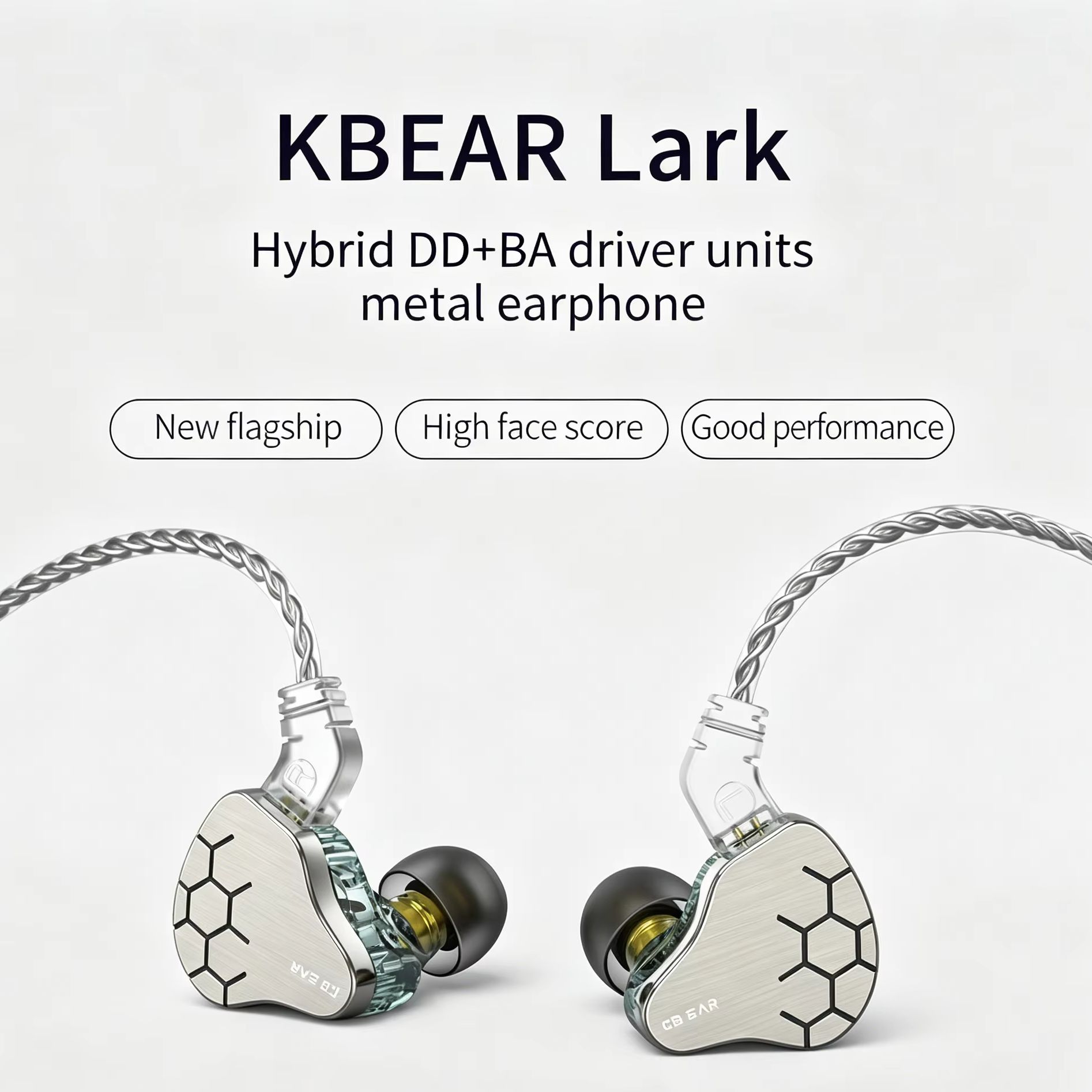 Office Tech Finds - KBEAR Lark 1DD+1BA ไฮบริด IEM หูฟังไฮไฟ