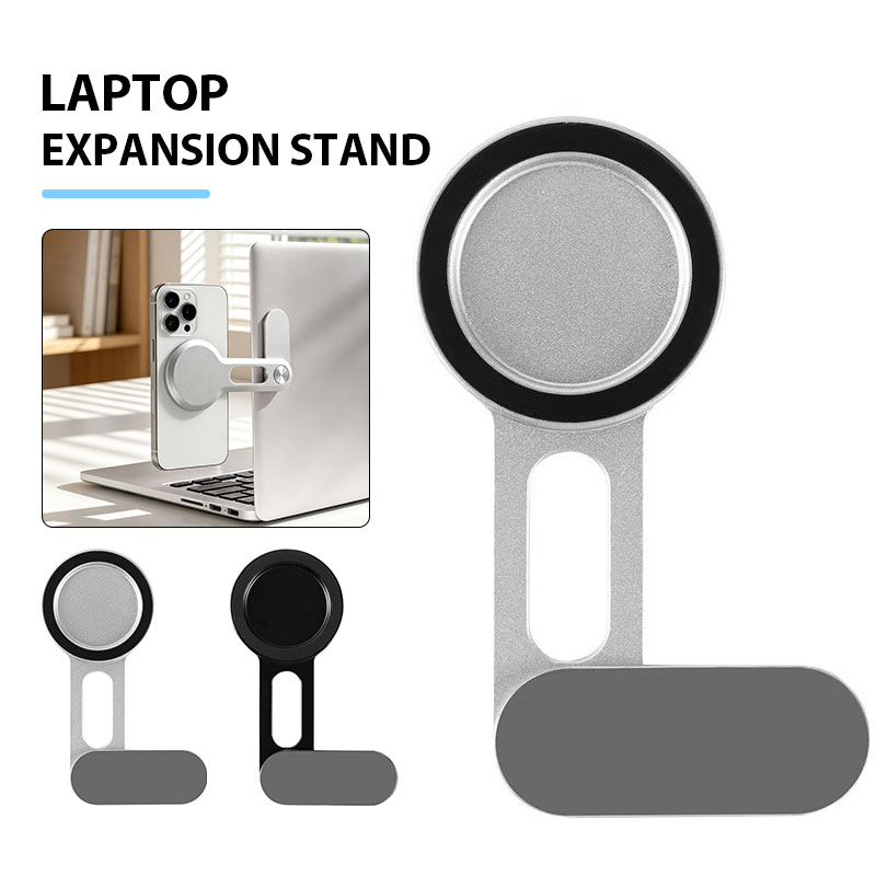 Document Holder Monitor - ที่วางโทรศัพท์มือถือและแล็ปท็อปแบบแม่เหล็ก ปรับได้ พับเก็บได้ ขาตั้งแบบหนีบ สำหรับจอคอมพิวเตอร์ อุปกรณ์เสริมสำหรับโต๊ะทำงาน